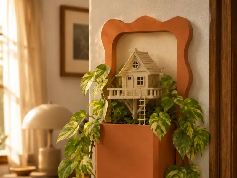 Mini Fairy Tree House Garden Decor 