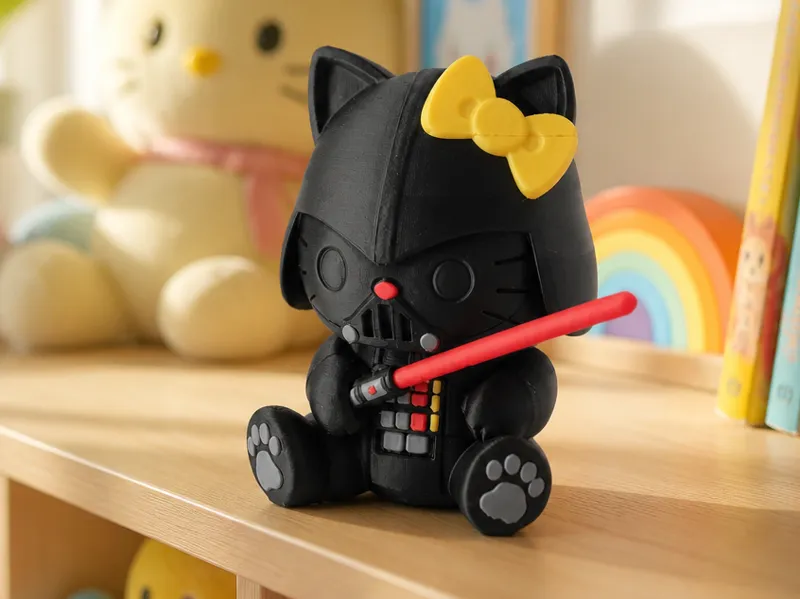 Adorable Hello Kitty Darth Vader Figurine