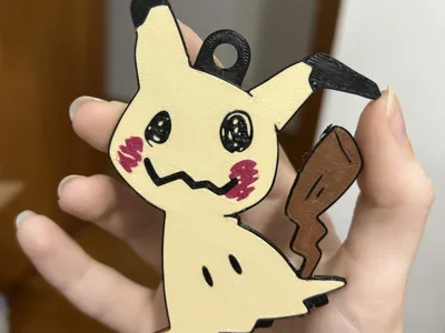 Mimikyu Pokemon Christmas Ornament Keychain