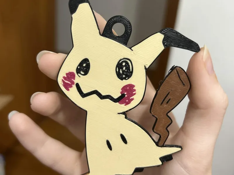 Mimikyu Pokemon Christmas Ornament Keychain