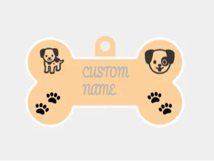 Custom dog tag