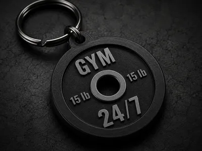 GYM 24/7 keychain