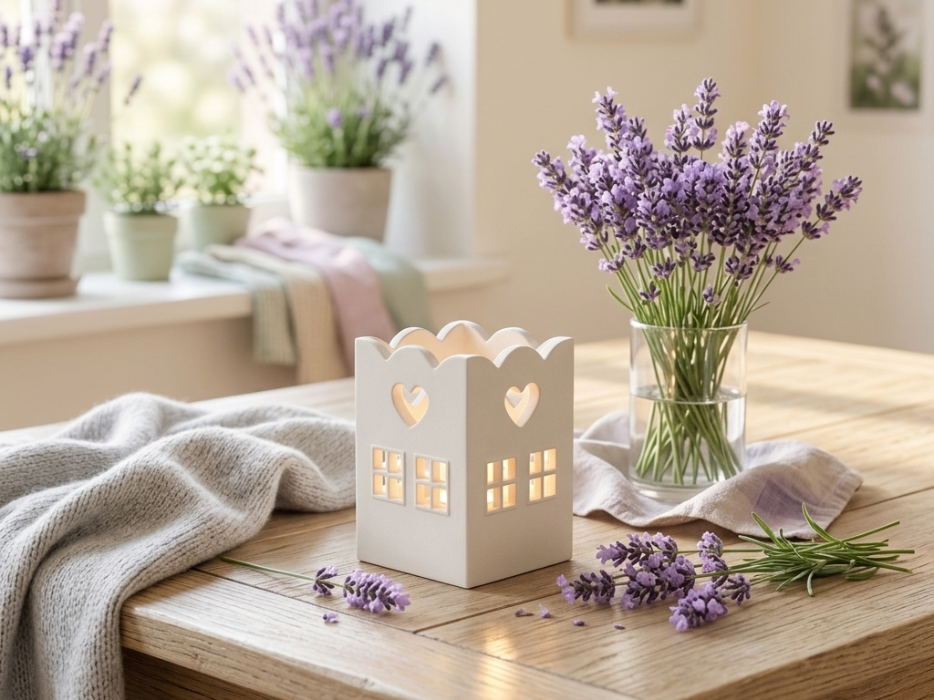 Hygge Tulip Heart Tealight House