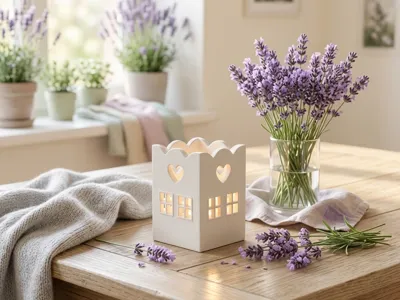 Hygge Tulip Heart Tealight House