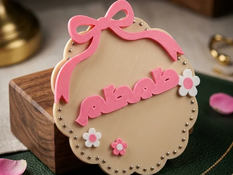 لوحة اسم المولود الفاخرة باللغة | Baby Name Sign