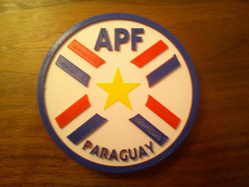 Paraguay National Football Team Coaster or Plaque