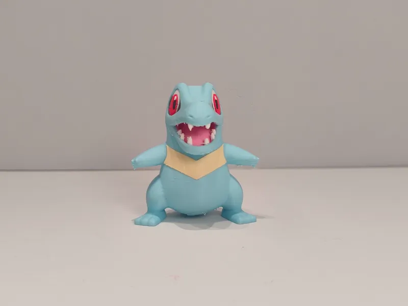 宝可梦 第二世代 #0158 小锯鳄(Totodile)多色模型