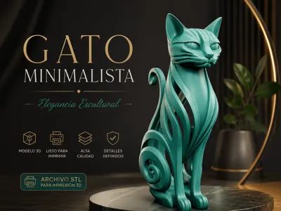 Gato minimalista