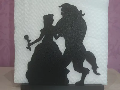 Napkin Holder "Beauty and the Beast"