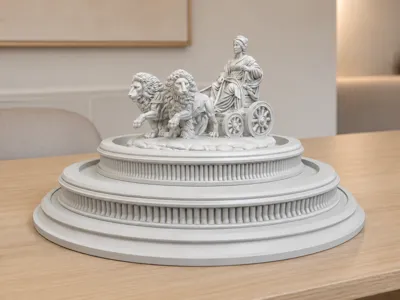 Cibeles Fountain Madrid STL – Monumental Diorama