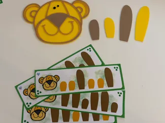 leeuw patronen juf Sara/wilde dieren