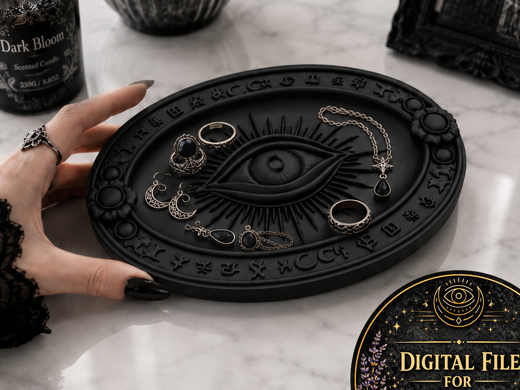 Goth All Seeing Eye Jewelry Tray