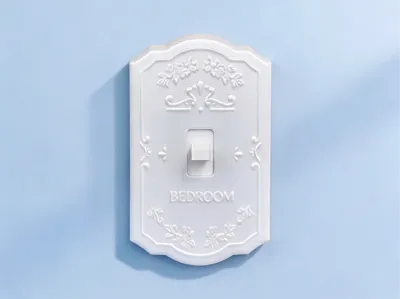 Imitation Ceramic Vintage Switch Box (for Bedroom)