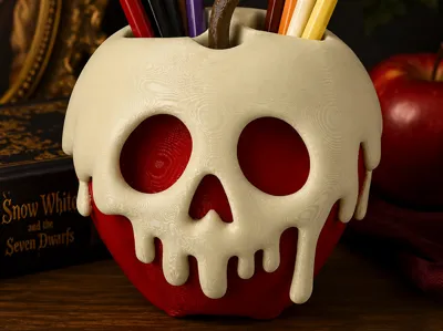 Poison Apple Pencil Holder / Brush Holder