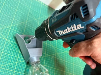 Drill dust collector - Gatorade bottle