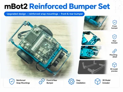 mBot2 Reinforced Front Rear Bumper Set – No Screws