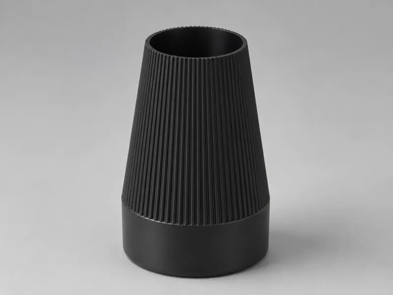 Soft Rib Minimalist Vase