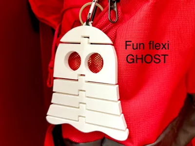 fun flexi ghost key chain
