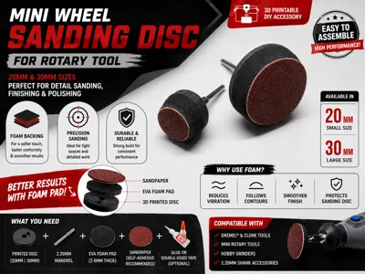 Mini Wheel Sanding Disc Mini Dremel Rotary Tools