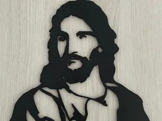 Heinrich Hofmann Jesus Silhouette - 2D Wall Art