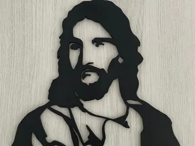 Heinrich Hofmann Jesus Silhouette - 2D Wall Art