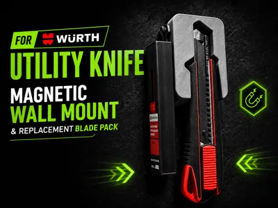 Magnetic Wall Mount for Würth Utility Knife