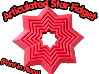 Star Fidget (Print In Place)