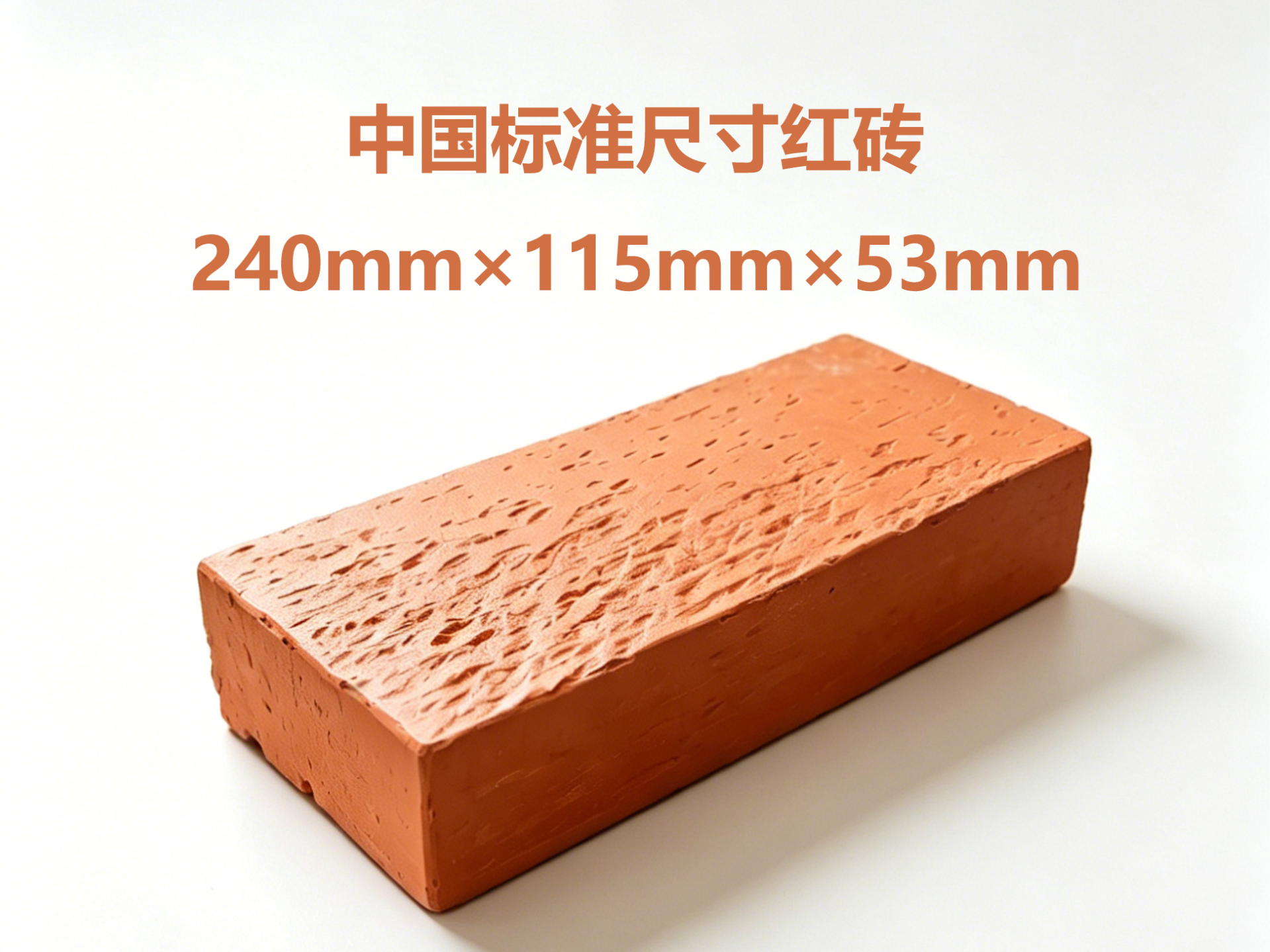 一块标准的砖头（红砖）