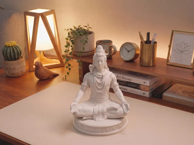 Ultra-Detailed Lord Shiva Statue - 8" Resizable