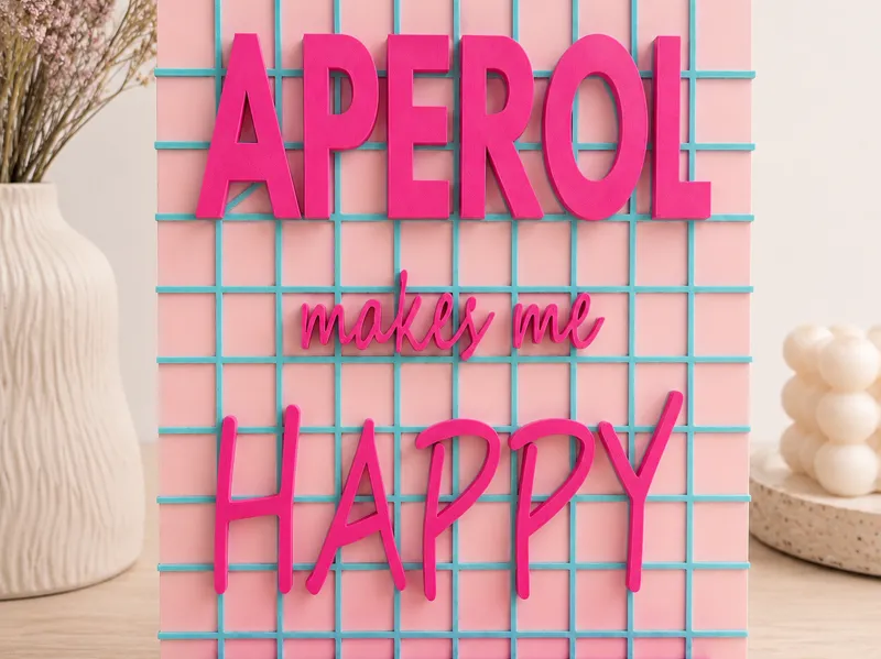 APEROL MAKES ME HAPPY - decoratie tegel