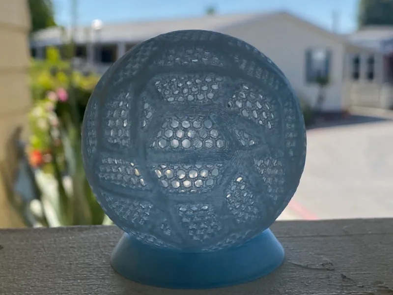 Airless soccer ball 54 g pla 62mm