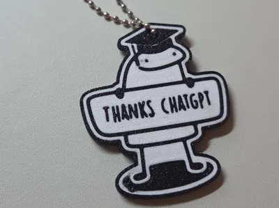 Thanks ChatGPT–Graduation Mascot/Keychain