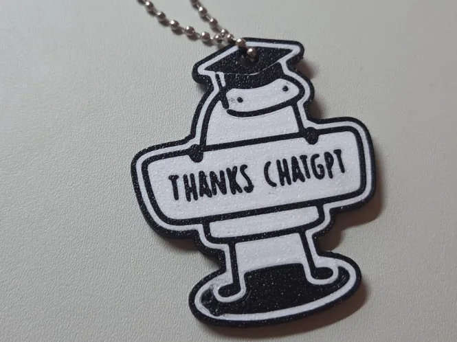 Thanks ChatGPT–Graduation Mascot/Schlüsselanhänger