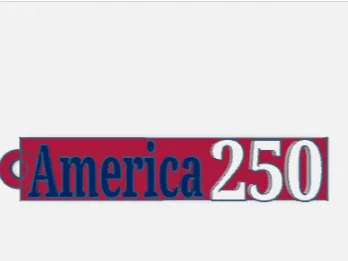 America 250th keychain