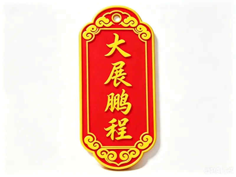 大展鹏程符牌挂件 祥云花边边框带挂孔 钥匙吊坠桌面摆件 中考高考 金榜题名