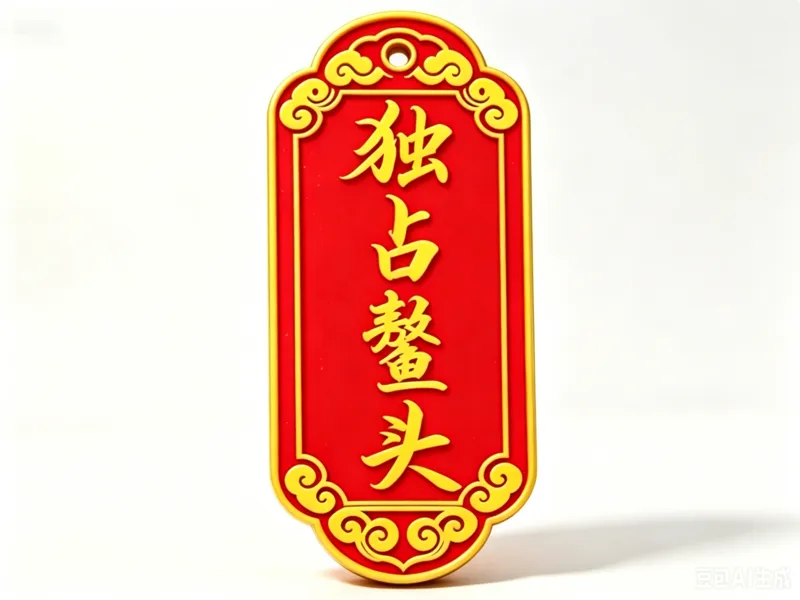 独占鳌头符牌挂件 祥云花边边框带挂孔 钥匙吊坠桌面摆件 中考高考 金榜题名