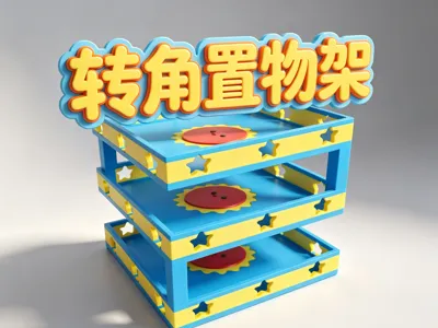 Corner Storage Rack, Kids' Desk Organizer | 9cm Layer Height, Full Stationery Storage