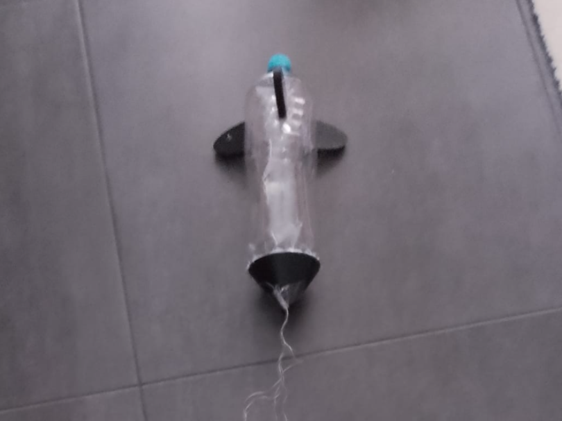 Bottle rocket fins and nose cone