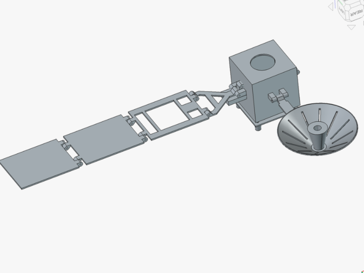 3D model based on NASA TDRS-D Satellite