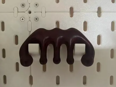 Pegboard Massage Comb Holder