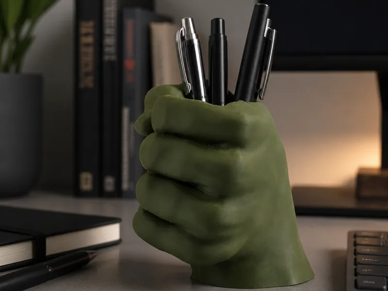 Hulk Fist Pen Holder - Superhero Desk Organizer