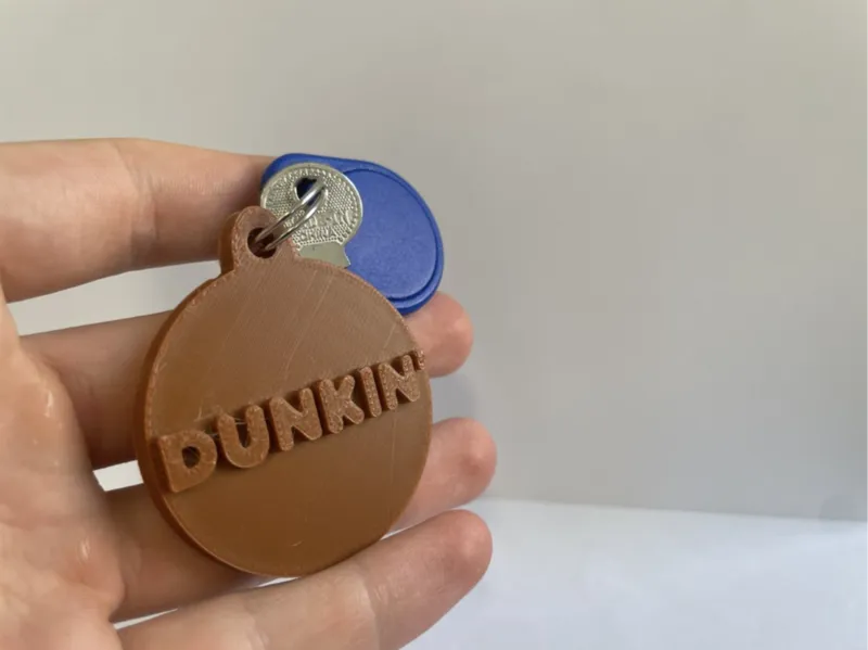 Dunkin keychain