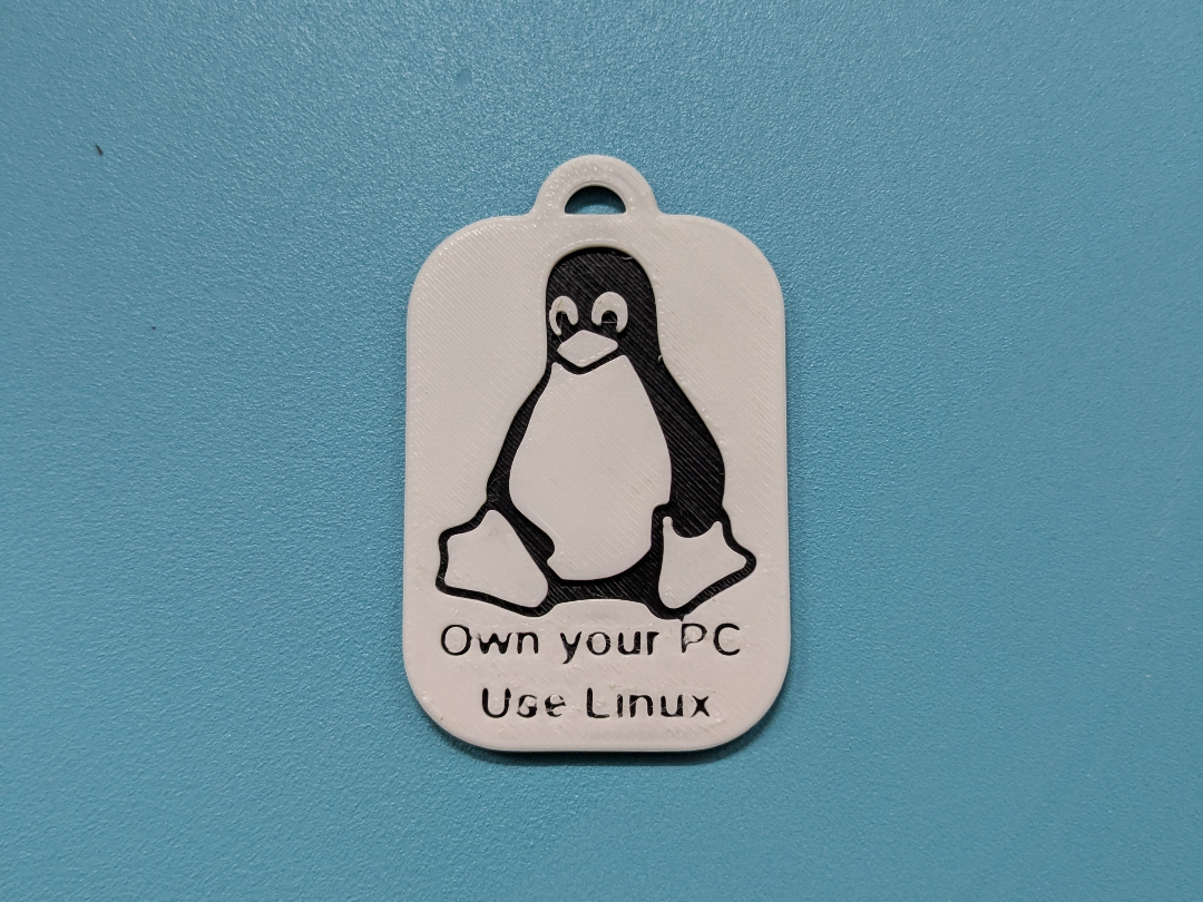 Linux Tux keychain (0.4mm nozzle, no ams)