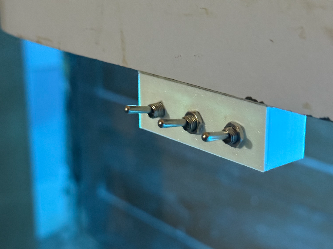 Angled Table Mount Toggle Switch Holder