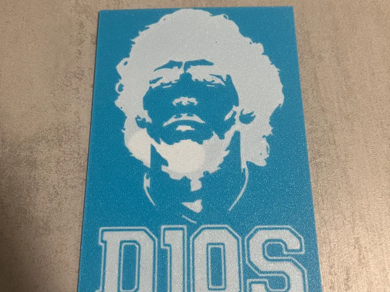 mini quadro Maradona