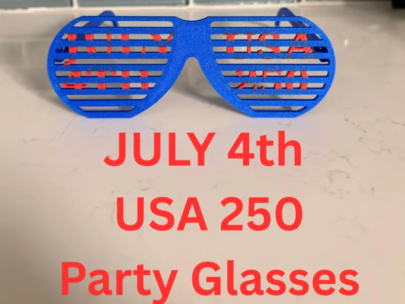 July 4th party glasses