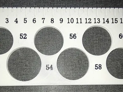 Cylinder Height Diameter Measuring Ruler