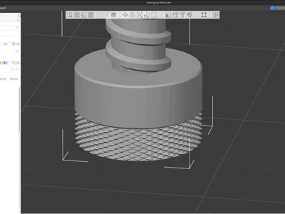 KOBRA X - Spool Spinner Bolt - Knurled