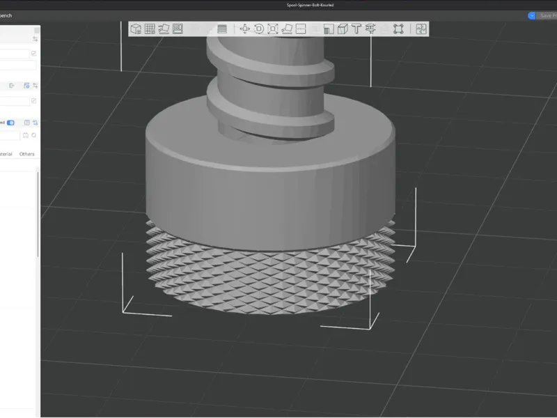 KOBRA X - Spool Spinner Bolt - Knurled