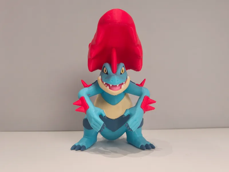 宝可梦 第二世代 #0160.1 超级大力鳄(Mega Feraligatr)多色模型